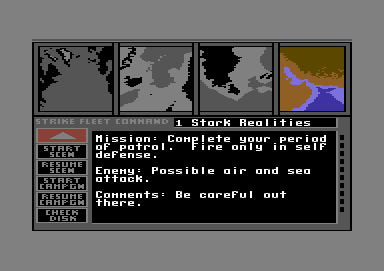 Strike Fleet screenshot 4 for Commodore 64